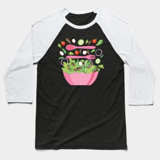 Pink Salad Baseball T-Shirt